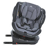 Дитяче автокрісло із системою Isofix від народження до 12 років El Camino Evolution 2 360o Сірий, фото 10