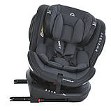 Дитяче автокрісло із системою Isofix від народження до 12 років El Camino Evolution 2 360o Темно-сірий, фото 5