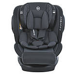 Дитяче автокрісло із системою Isofix від народження до 12 років El Camino Evolution 2 360o Темно-сірий, фото 9
