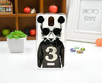 Чохол силіконовий бампер для Huawei Y3 з малюнком Панда в окулярах