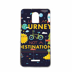 Чохол силіконовий бампер для Huawei Y3 з малюнком життя-це подорож, а не пункт призначення