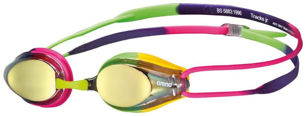 Окуляри для плавання Arena TRACKS JR MIRROR жовтий, зелений, рожевий, синій Діт OSFM Акція, знижка
