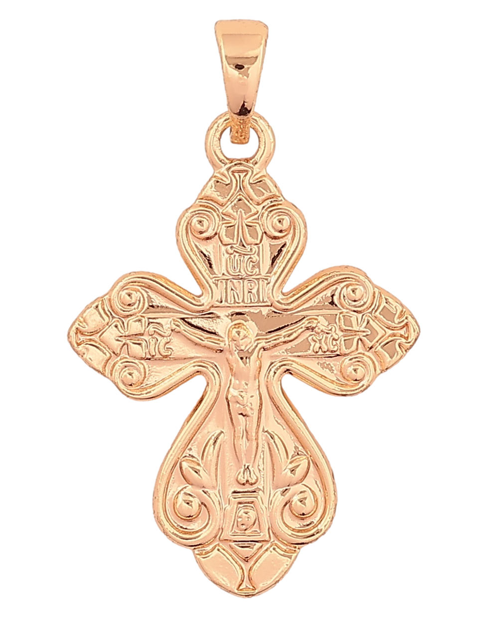 Кулон Xuping M&L Колір 18K «Хрест з Розп'яттям» для ланцюжка до 5мм, фото 1