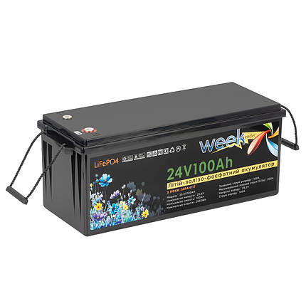 Акумулятор Weekender LiFeP04 напруга 25.6 V ємність 100 Аh без дисплея, фото 1