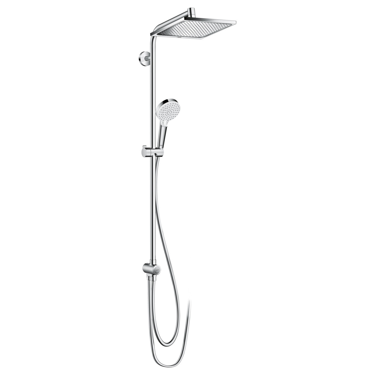 Душова система Hansgrohe Crometta E Showerpipe 240 1jet EcoSmart 9 л/хв Reno (27289000), хром