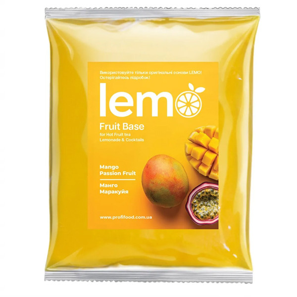 Фруктове пюре Манго-Маракуя (без зерняток ) Lemo 1кг, фото 1