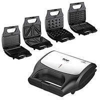 Вафельница Бутербродница Гриль Сэндвичница Электрическая 8 В 1 Raf R.551 850w Мультипекарь С 8 Формами Денвер