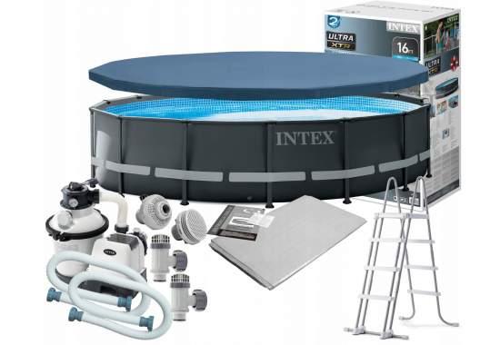Басейн каркасний з фільтр-насосом Intex DELUXE POOL SERIES 488*122см 26326