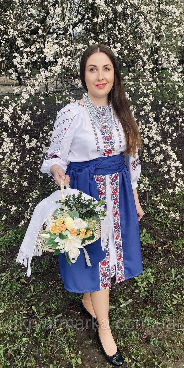 Вишитий комплект "Волошки"