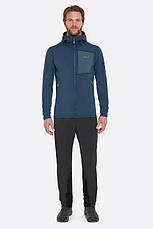 Чоловіча флісова кофта Rab Superflux Hoody, Tempest Blue, L (QFG-13-TMB-LRG), фото 2
