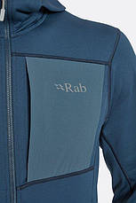 Чоловіча флісова кофта Rab Superflux Hoody, Tempest Blue, L (QFG-13-TMB-LRG), фото 5