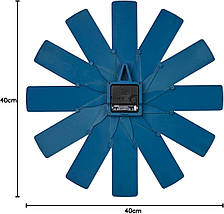 Кварцовий настінний годинник TFA Clock In The Box 60.3020.06 (Blue) | Безшумний механізм, стильний дизайн, розбірний корпус, фото 5