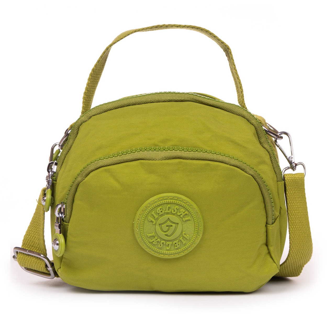 Сумка крос-боді жіноча текстильна поліамід Jielshi 9919 pea green, фото 1
