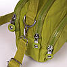 Сумка крос-боді жіноча текстильна поліамід Jielshi 9919 pea green, фото 4