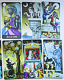 Набір книги та мапи Таро Божевільного Місяця, Deviant Moon Tarot, з мішечком, фото 6