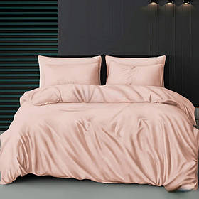 Постільна білизна Євро 200х220 однотонна пудрова (891406-3) Бавовняний Ранфорс
