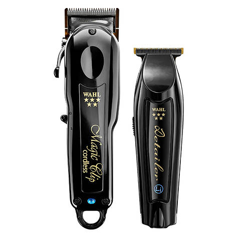Набір машинок Wahl Cordless Barber Combo 5 Star Black (Magic Clip Cordless + Detailer Wide Cordless) 3025726, фото 1