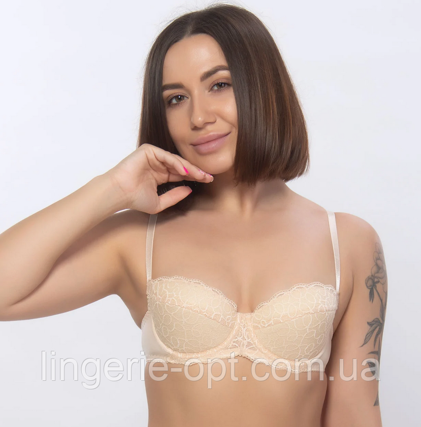 Мереживний бюстгальтер на тонкому поролоні Elita 168, фото 1