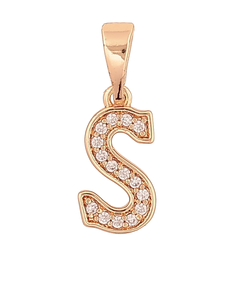 Кулон Xuping M&L Колір 18K "Літера S" для ланцюжка до 5мм, фото 1