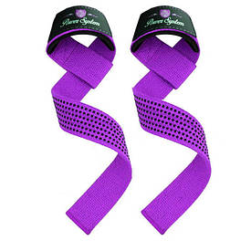 Лямки для станової тяги, лямки для штанги Power System G-Power Straps PS-3420 фіолетові