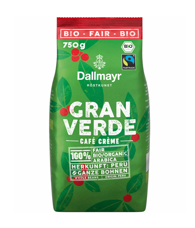Кава в зернах Dallmayr GRAN VERDE BIO, 750г