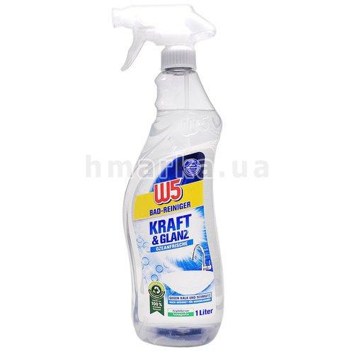 Мийний засіб для ванної кімнати W5 Сила та Блиск, 1 л, фото 1