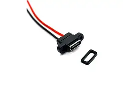 Гнездо USB type C, 2-х конт., с кабелем