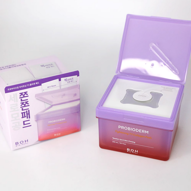 Ліфтинг педи з колагеном для звуження пор Bioheal BOH Probioderm Tightening T3 Collagen Pad 120 шт./240 мл.