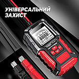 Інтелектуальний тестер акумуляторних батарей, тестер АКБ Foxsur NEW 12 В/24 В 3-200 А/год, фото 8