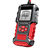 Інтелектуальний тестер акумуляторних батарей, тестер АКБ Foxsur NEW 12 В/24 В 3-200 А/год, фото 2