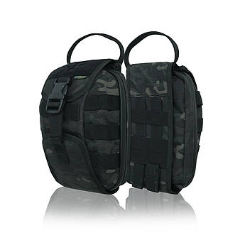 Підсумок-аптечка (швидкий скид) Kiborg GU Cordura Black Multicam