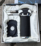 Пальник газовий турбо запальничка металева у подарунковій коробці