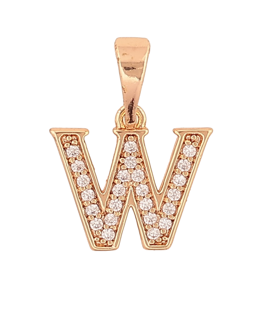 Кулон Xuping M&L Колір 18K "Літера W" для ланцюжка до 5мм, фото 1