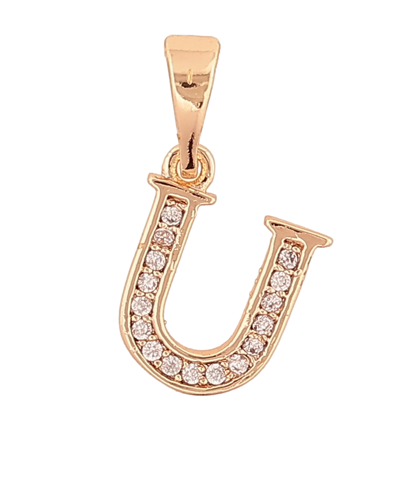 Кулон Xuping M&L Колір 18K "Літера U" для ланцюжка до 5мм, фото 1