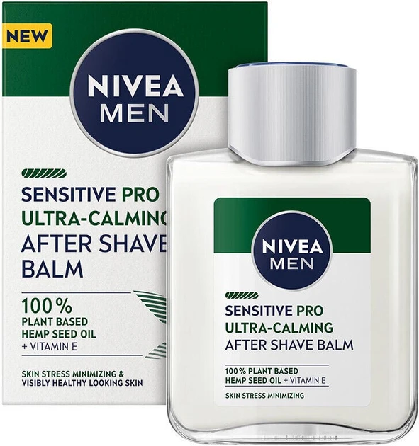 Бальзам після гоління Nivea "Sensitive Pro Ultra-Calming з конопляною олією" (100мл.)