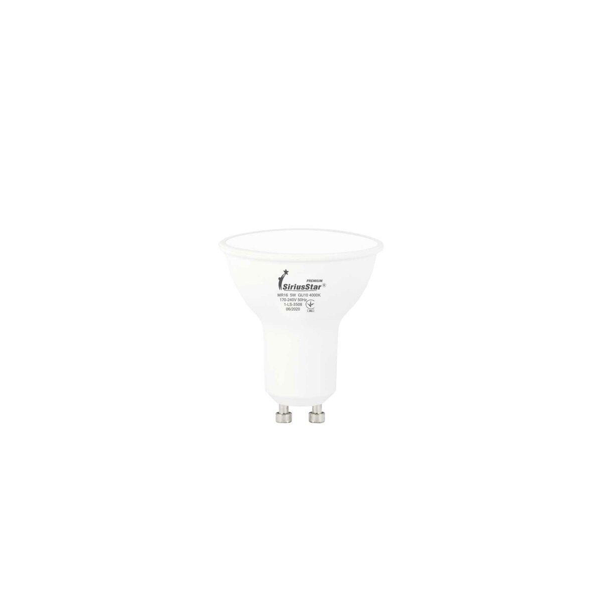Світлодіодна лампа SIRIUSSTAR 3508 MR16 220 V 5 W 4000 K- GU10