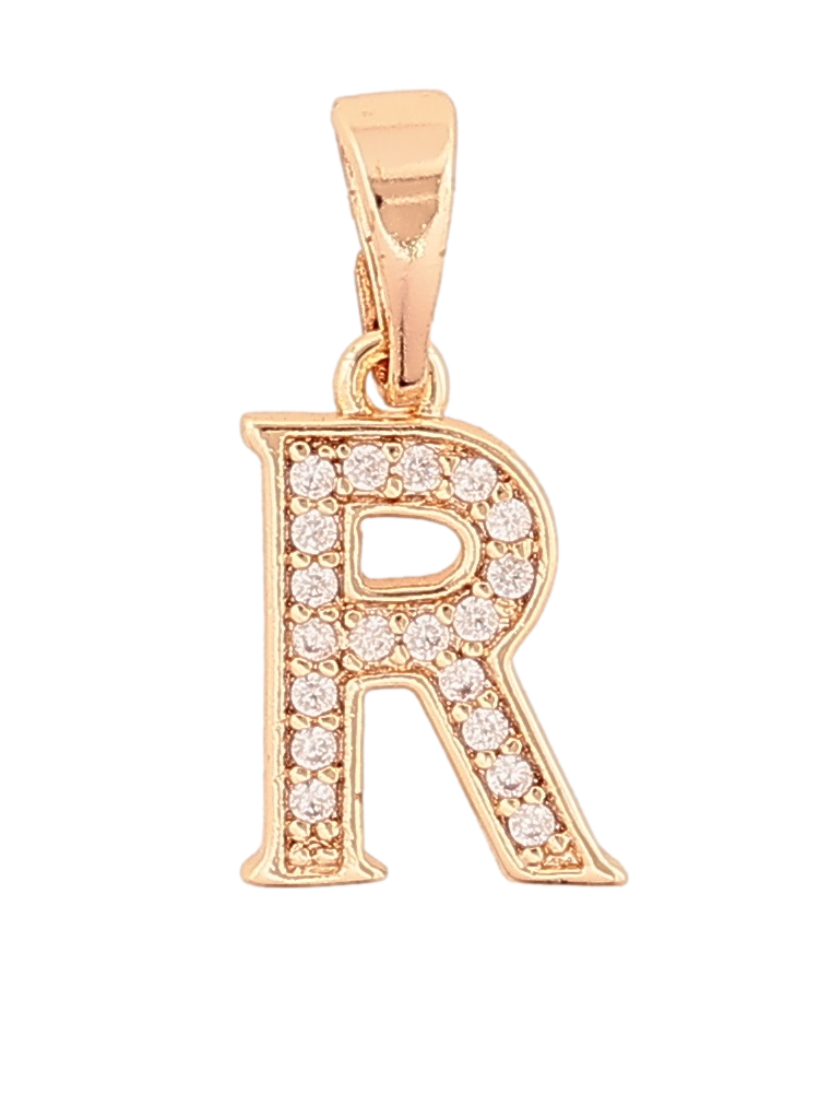 Кулон Xuping M&L Колір 18K "Літера R" для ланцюжка до 5мм, фото 1