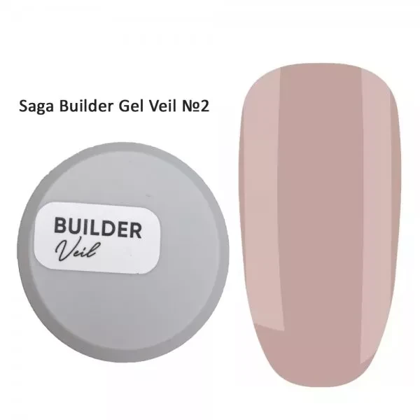 SAGA BUILDER GEL VEIL №02, 30 ML, фото 1