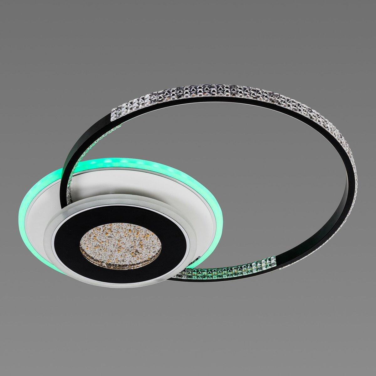 Люстра світлодіодна акрилова Sirius C7067/500 WH+BK (RGB) 80W+8W
