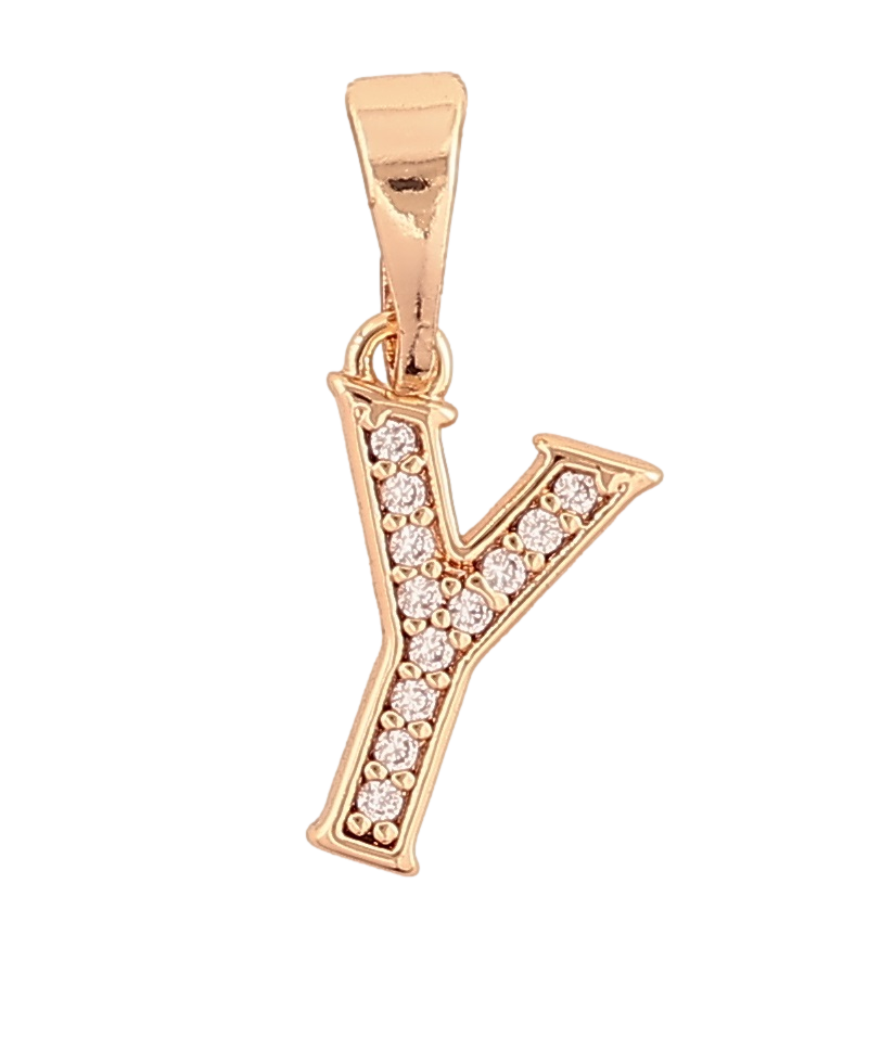 Кулон Xuping M&L Колір 18K "Літера Y" для ланцюжка до 5мм, фото 1