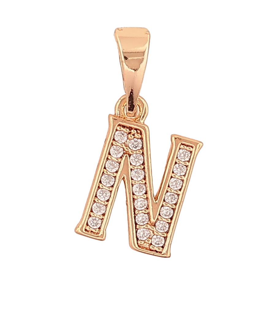 Кулон Xuping M&L Колір 18K "Літера N" для ланцюжка до 5мм, фото 1