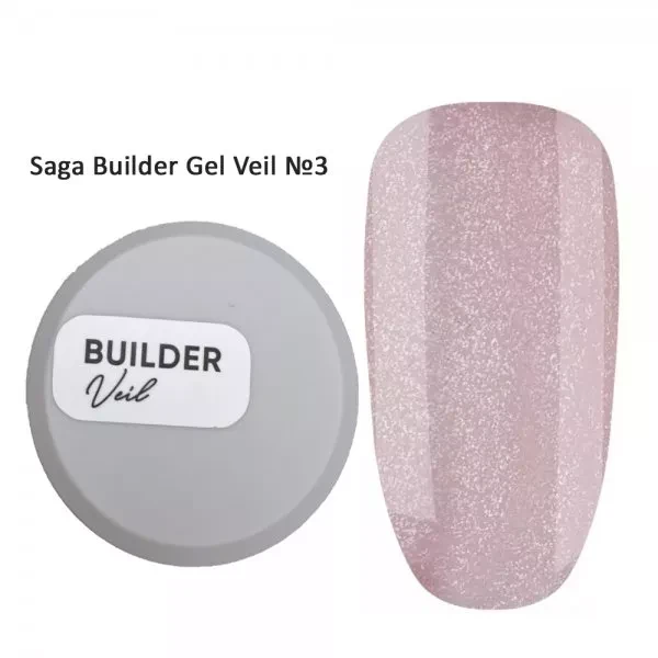 SAGA BUILDER GEL VEIL №03, 15 ML, фото 1