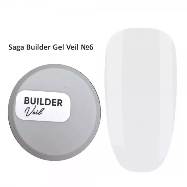 SAGA BUILDER GEL VEIL №06, 15 ML, фото 1