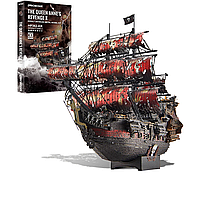Piececool H362-KR Металевий 3D пазл Піратський корабель "Помста Королеви Анни" 439 шт