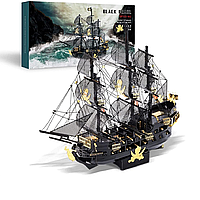Piececool HP151-KG Металевий 3D пазл Піратський корабель "Чорна перлина" 307 шт.
