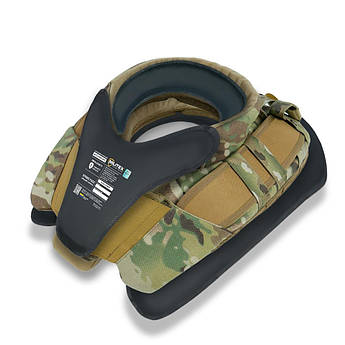 Захист шиї mod. 1 з балістичним пакетом 2 клас захисту Militex cordura USA Multicam