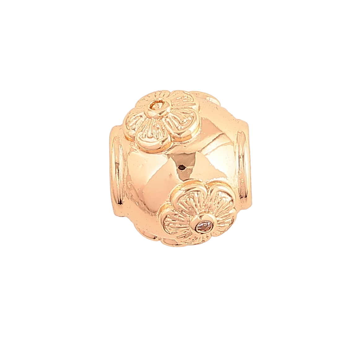 Кулон Xuping M&L Колір 18K "Намистина-шарм з квітковим візерунком» для ланцюжка до 6мм, фото 1