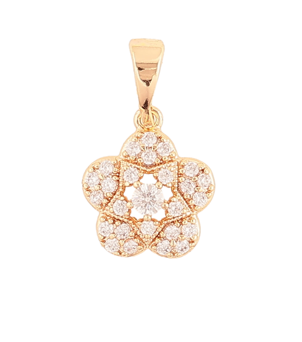 Кулон Xuping M&L Колір 18K "Кришталева квіточка» для ланцюжка до 5мм, фото 1