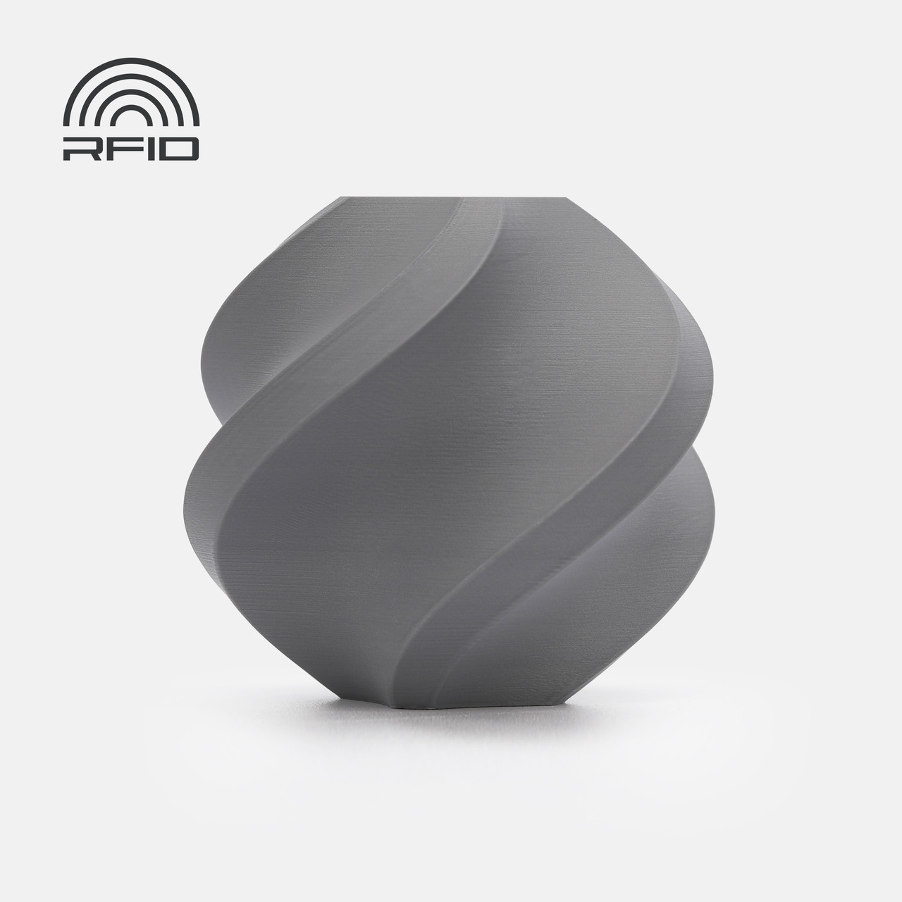 Пластик філамент без котушки Bambu Lab PLA Matte Nardo Gray (11104), Refill, 1.75мм, 1кг, 315м, 190-230°C, Сірий