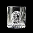 Подарунковий набір кришталевих келихів "Козаки" з декоративними накладками зі срібла Boss Crystal, фото 4